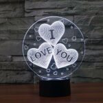 Lámpara LED 3d Corazones I LOVE YOU - Imagen 7