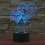 Lámpara LED 3d Globos corazón - Imagen 3