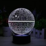 Lámpara LED 3d Death Star