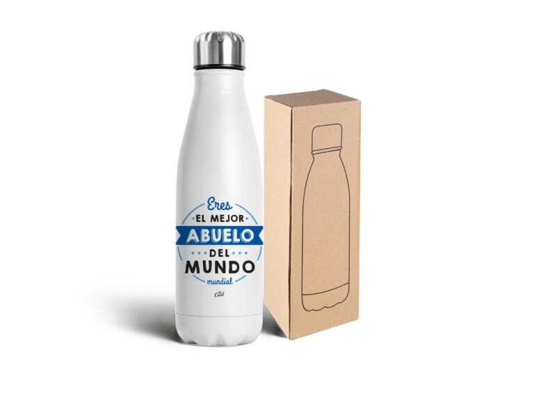 Botella Acero inoxidable 750ml – Eres el mejor abuelo del mundo mundial