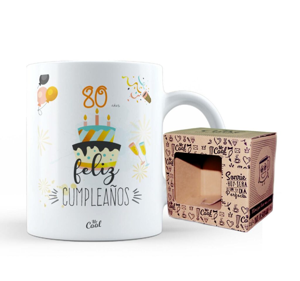 Taza personalizada 80 años - Regalo especial de cumpleaños