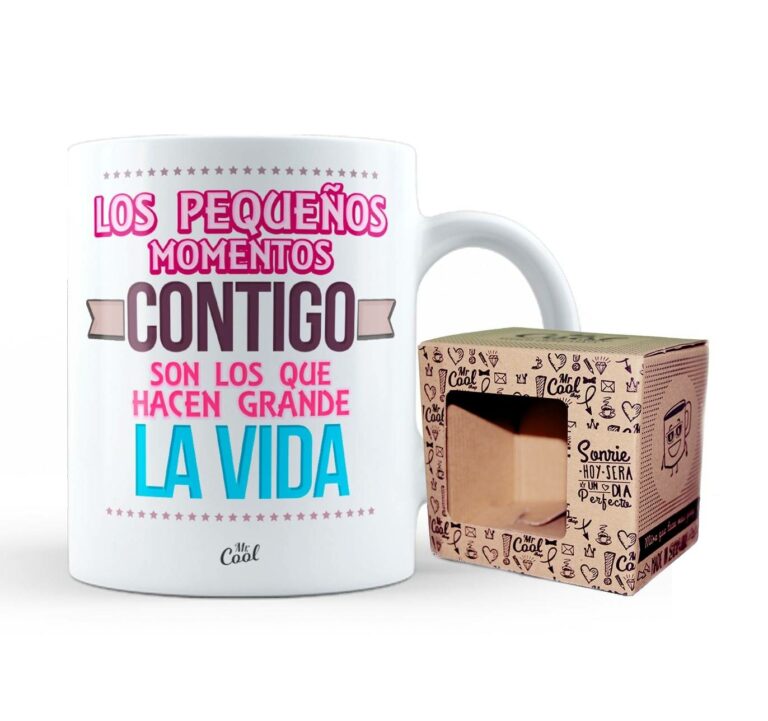 Taza – Los pequeños momentos contigo son los que hacen grande la vida