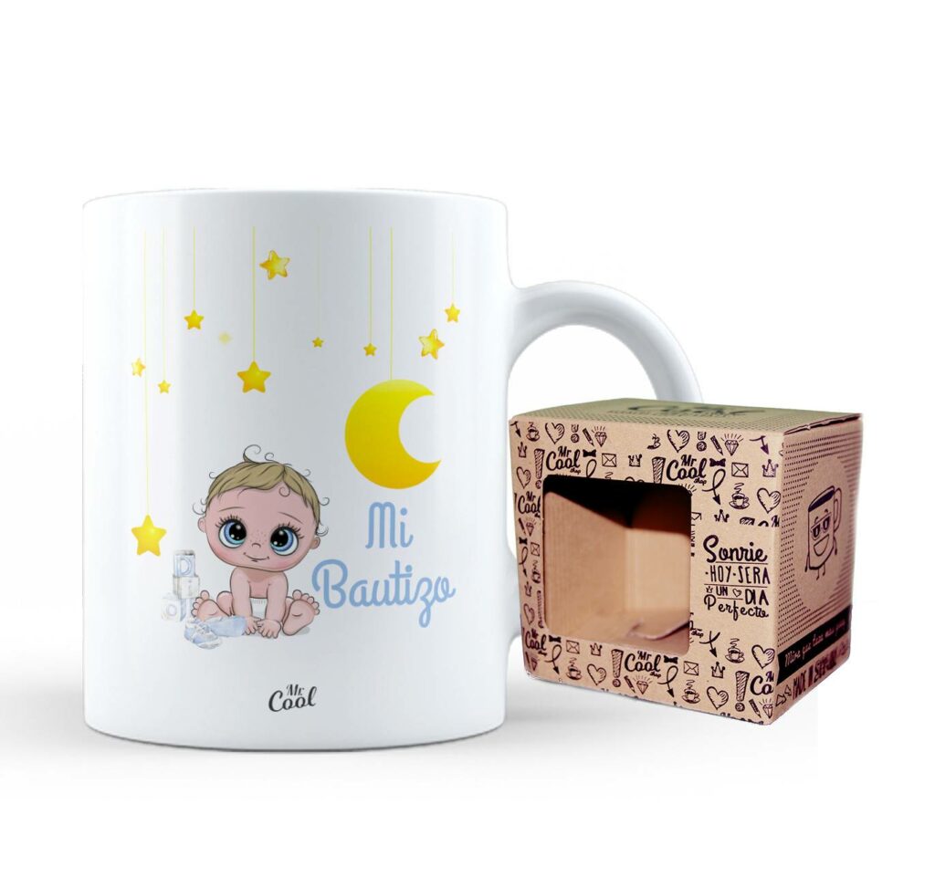 Taza Mi Bautizo Niño Deregaloos