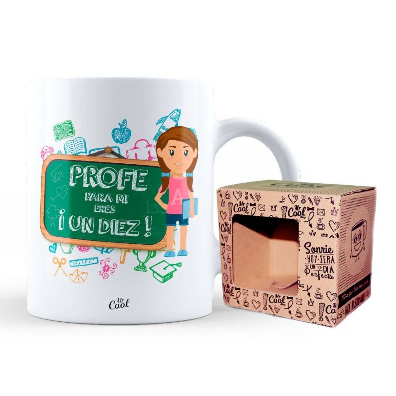 Taza – Profe para mi eres un diez – niña