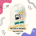 Mochila saco de cuerdas personalizada infantil para la vuelta al cole - Imagen 2