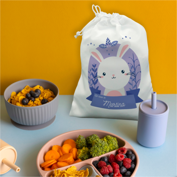 BOLSA DE MERIENDA PERSONALIZADA CONEJO