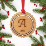 bola navidad madera con nombre