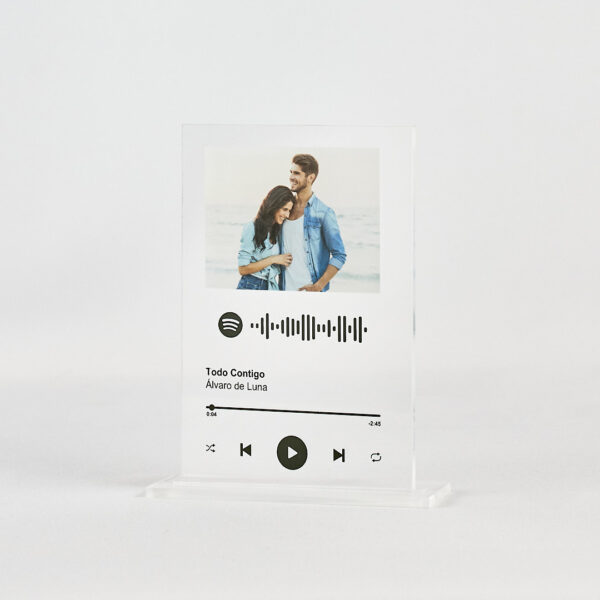 Placa Spotify - Placa de música con código de Spotify personalizado (1