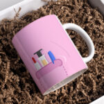 Taza Original Personalizada Uniforme Rosa con el Nombre y el cargo | TCAE Médico Enfermera Auxiliar Sanitarios | Regalos para Médicos. - Imagen 3