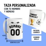 Taza de Fútbol Personalizada del F.C Valencia - Imagen 2