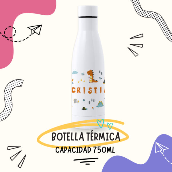 Botella Personalizada 750ml Dinosaurios