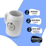 Jarra con Frase Divertida para el Día del Padre "Una cervezita fresquita". - Imagen 4
