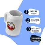 Jarra con Frase Divertida para el Día del Padre - "Cerveza Bier". - Imagen 4