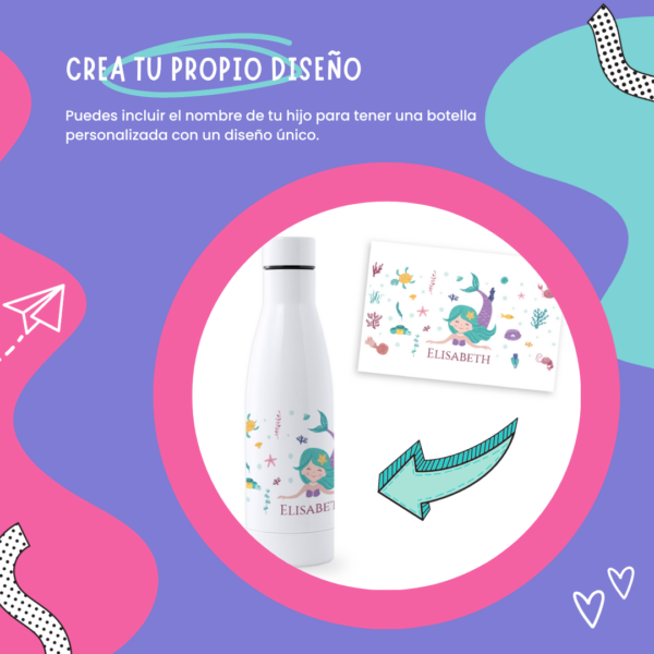 Botella Personalizada 700ml Sirenita