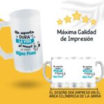 Jarra con Frase Divertida para el Día del Padre "No Importa lo Dura que Sea La Vida al Menos No Tienes Hijos Feos". - Imagen 4