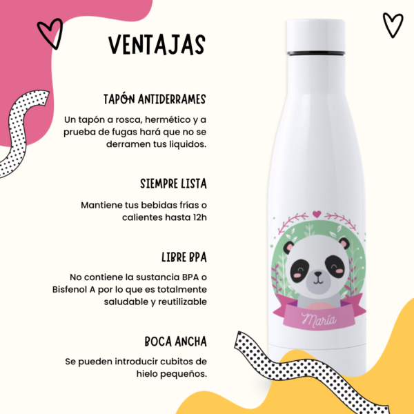 Botella Personalizada 750ml Panda