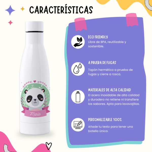 Botella Personalizada 750ml Panda