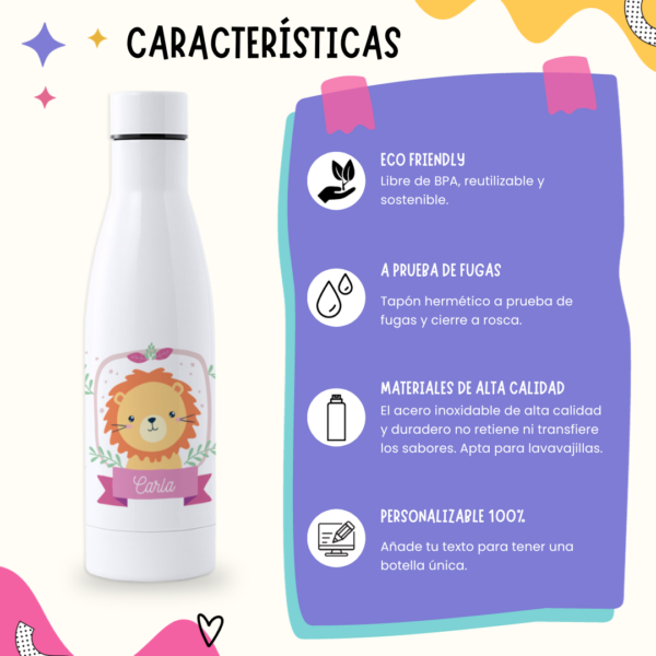 Botella Personalizada 750ml León