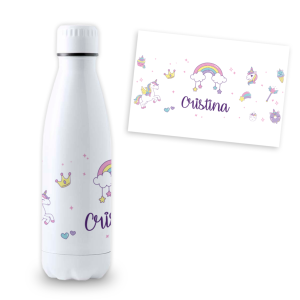 Botella Personalizada 700ml Unicornio