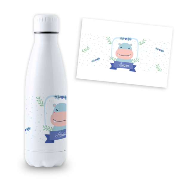 Botella Personalizada 700ml Hipopótamo