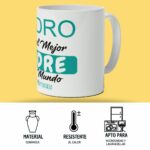 Taza Día del Padre con Frase Divertida "El Mejor Padre del Mundo". - Imagen 4