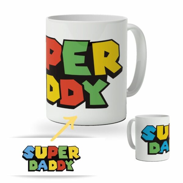 Taza gamer para papá o mamá - Regalo divertido con estilo retro