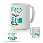 Taza Día del Padre con Frase Divertida "El Mejor Padre del Mundo".