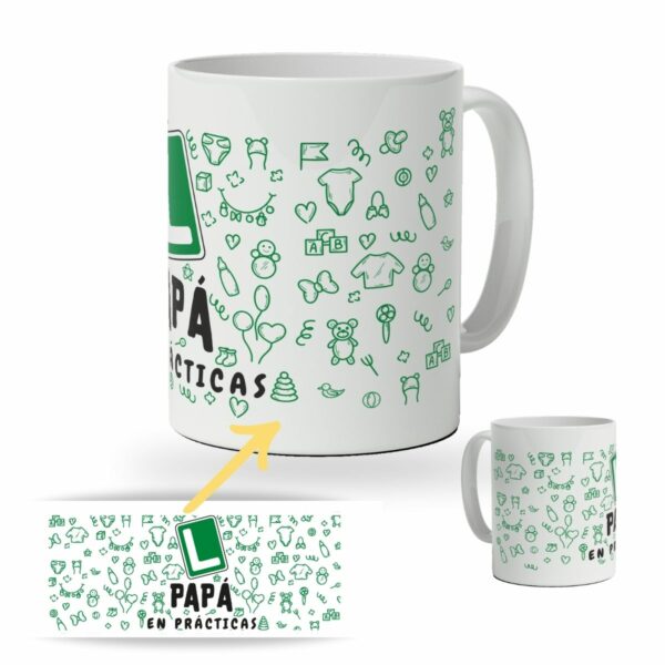 Taza con frase graciosa para el Día del Padre - Regalo para papás primerizos