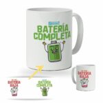 Taza Original con diseño Divertido Nivel de Batería.