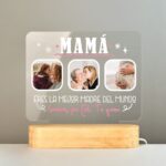 Lámpara Led Placa Decorativa Personalizada "Eres la Mejor Madre Del Mundo. Gracias por Todo".