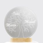 Lámpara LED Árbol Genealógico Personalizado