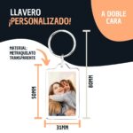Llavero Rectangular de Metacrilato de Alta Calidad Personalizado para Regalo o Eventos - Imagen 2