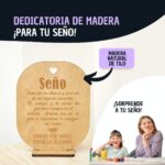 Dedicatoria Madera Personalizada para Seño Fin de Curso – Regalo con Frase Emotiva - Imagen 4
