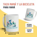 Taza Día de la Madre con Frase Divertida "Mamá y la bicicleta" - Imagen 2