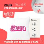 Cojín con Frase Divertida para el Día de la Madre "Película Barbie" - Imagen 2