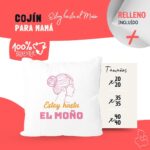 Cojín con Frase Divertida para el Día de la Madre "Estoy hasta el moño" - Imagen 2