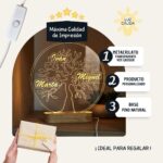 Lámpara LED Árbol Genealógico Personalizado - Imagen 6