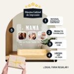 Lámpara Led Placa Decorativa Personalizada "Eres la Mejor Madre Del Mundo. Gracias por Todo". - Imagen 4