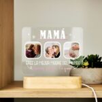 Lámpara Led Placa Decorativa Personalizada "Eres la Mejor Madre Del Mundo. Gracias por Todo". - Imagen 5