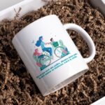 Taza Día de la Madre con Frase Divertida "Mamá y la bicicleta" - Imagen 5
