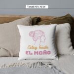 Cojín con Frase Divertida para el Día de la Madre "Estoy hasta el moño" - Imagen 5