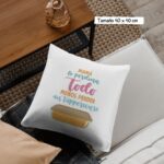 Cojín con Frase Divertida para el Día de la Madre "Mamá lo perdona todo menos perder un tupperware" - Imagen 5