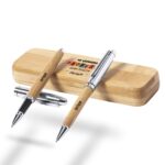 Estuche de Bolígrafos de Madera "Te Queremos Profe" Personalizado