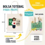 Tote Bag con Frase para Profesores Personalizada Con Pizarra - Imagen 4