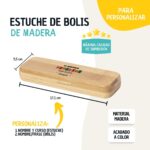 Estuche de Bolígrafos de Madera "Te Queremos Profe" Personalizado - Imagen 2