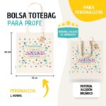 Tote Bag con Frase para Profesores personalizada - Imagen 2