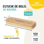 Estuche de Bolígrafos de Madera "Frase aulas y caminos" Personalizado - Imagen 2