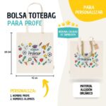 Tote Bag con diseño "Bloc de notas" para Profesores personalizado - Imagen 2