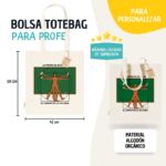 Tote Bag con diseño "Profes de Vitruvio" para Profesores - Imagen 3