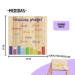 Tabla de Madera "Lápices" Personalizada para Profesores - Imagen 3